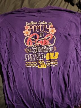 Purple & Gold Short Sleeve Tee - Southern Ladies Design